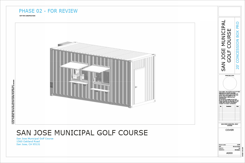 Municipal Golf Course Concession Container – San Jose, CA
